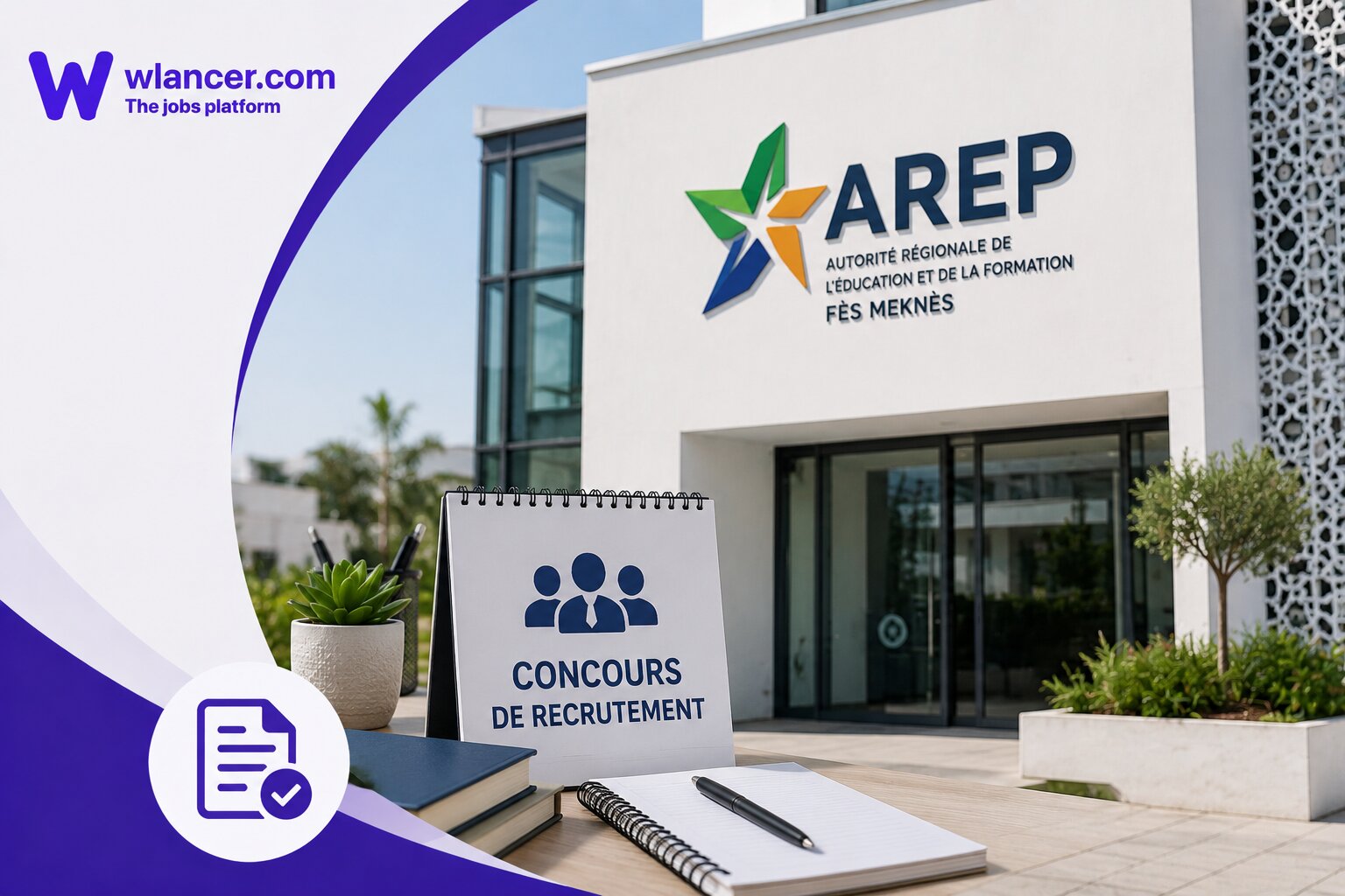 AREP Fès Meknès lance un concours de recrutement pour 2 postes en 2026