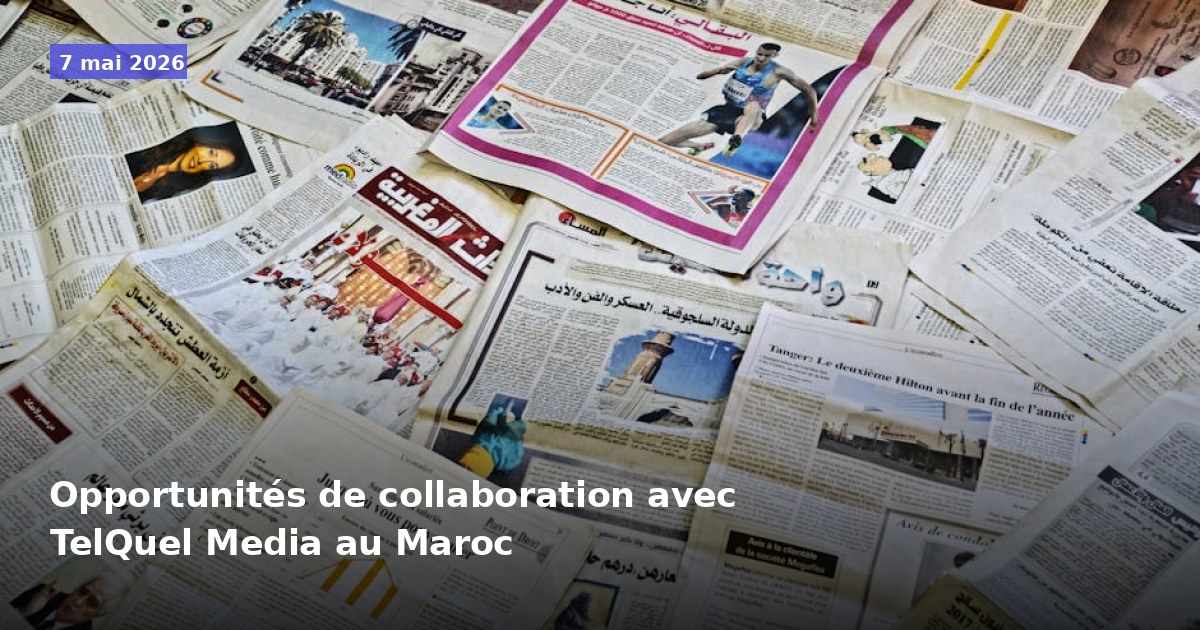 Collaborations possibles avec TelQuel Media au Maroc
