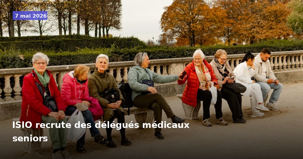 ISIO recrute des délégués médicaux expérimentés
