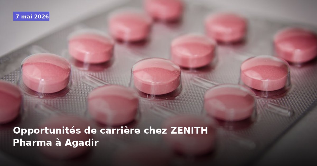 Carrières chez ZENITH Pharma à Agadir