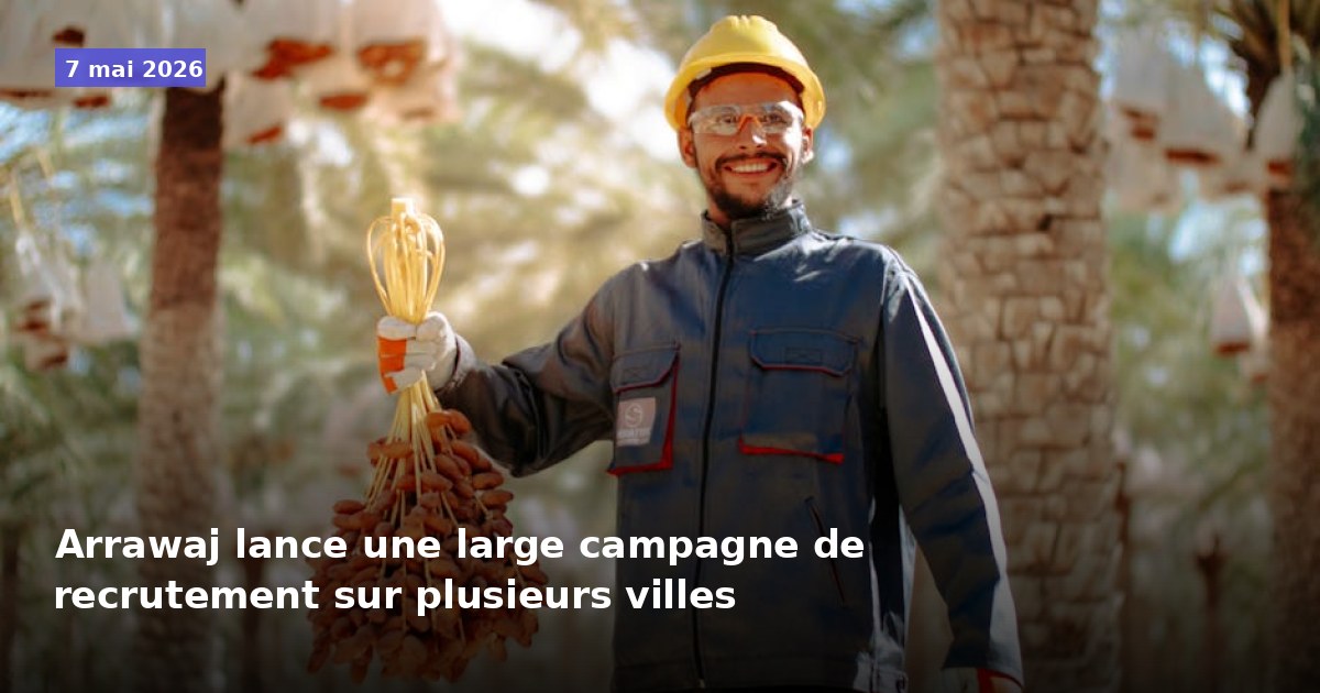 Arrawaj lance une campagne de recrutement à grande échelle dans plusieurs villes