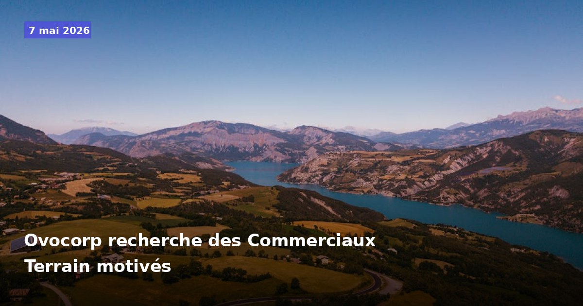 Ovocorp recrute des Commerciaux Terrain dynamiques