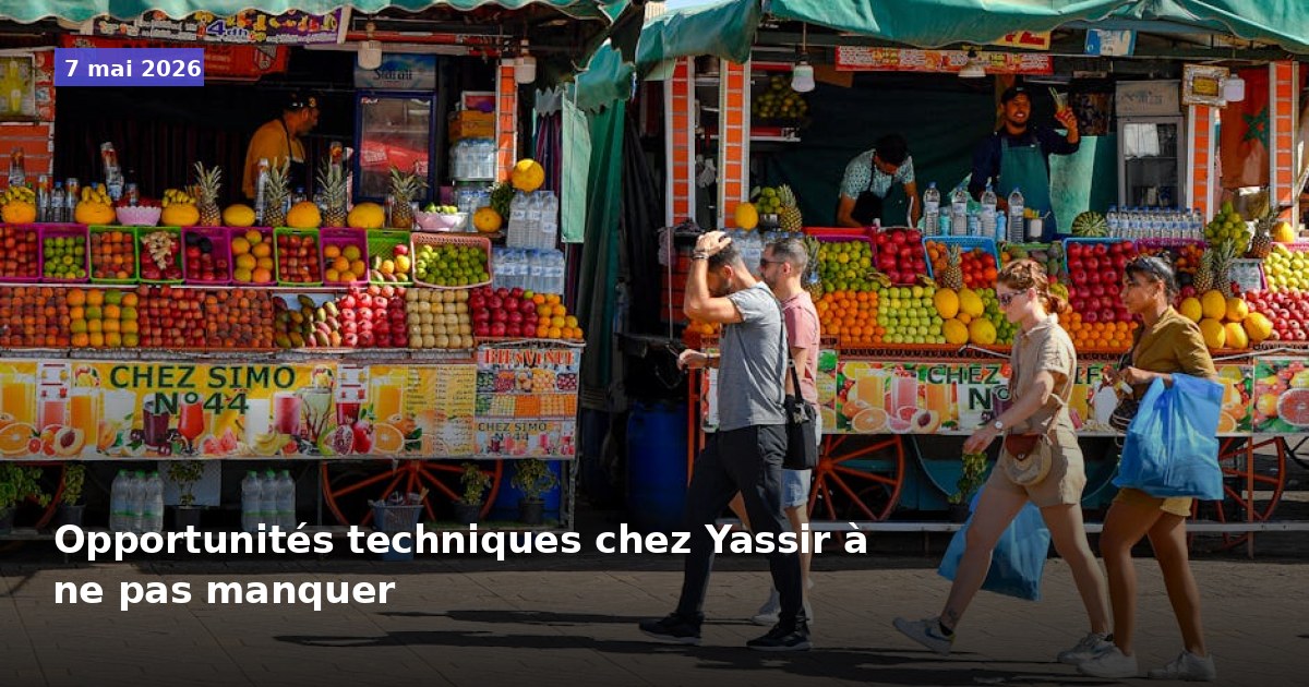 Opportunités techniques à saisir chez Yassir