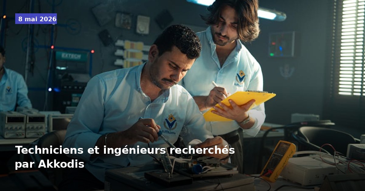 Akkodis recherche des techniciens et ingénieurs