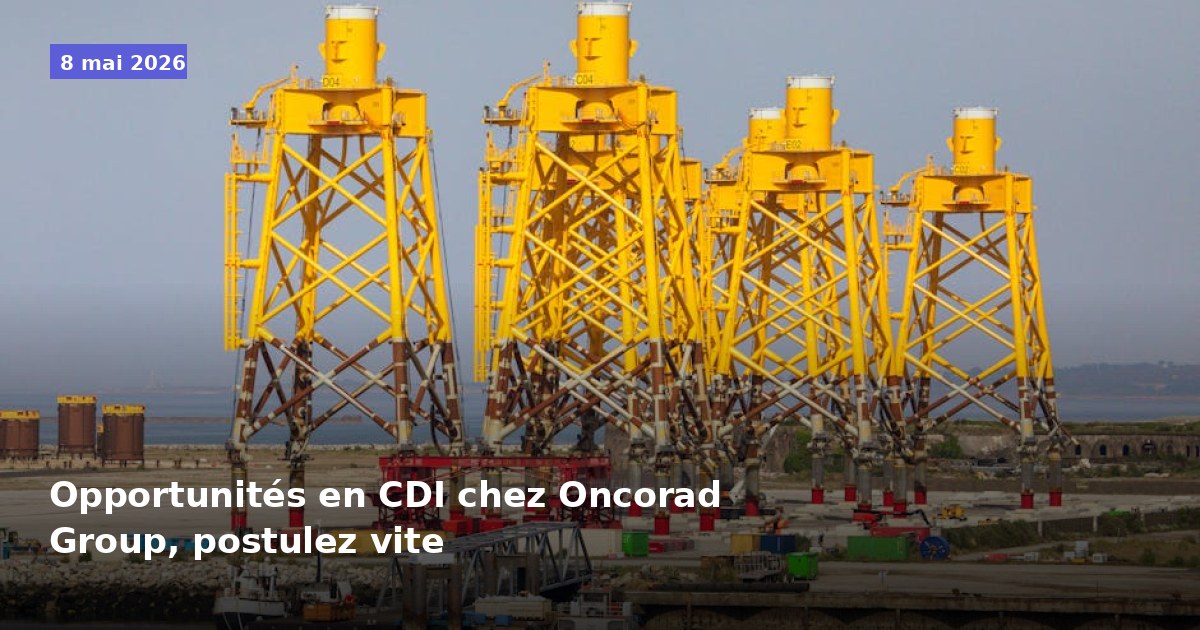 CDI Disponibles chez Oncorad Group, postulez rapidement