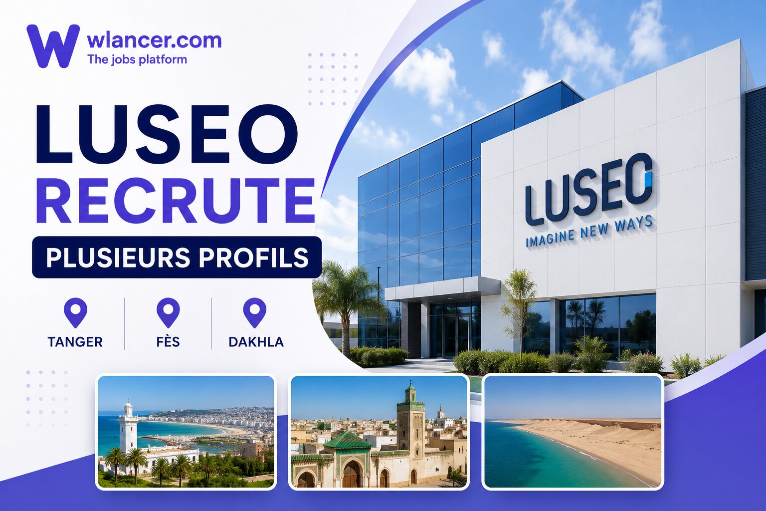 LUSEO recrute plusieurs profils à Tanger, Fès et Dakhla