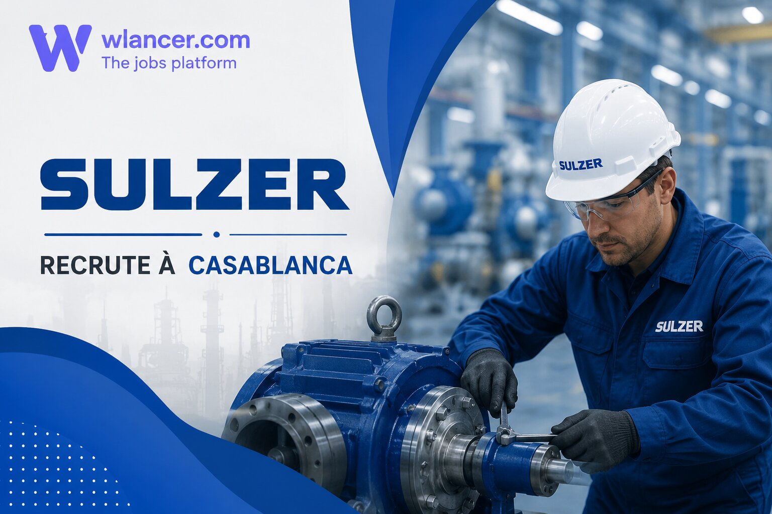 Sulzer recrute plusieurs profils techniques et industriels à Casablanca